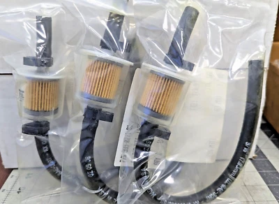 (3) 5/16” in-line Fuel Filter Kits With Clamps & Hose FRAM G12 Military [B8S2 - Image 1 of 4