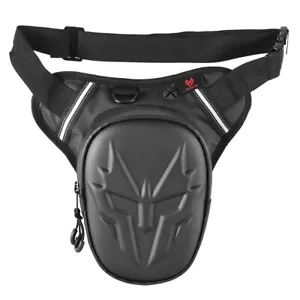 Motorcycle Wasit Bag Drop Leg Bag Outdoor Casual Bag Motorbike Hard Shell ATV - Foto 1 di 10