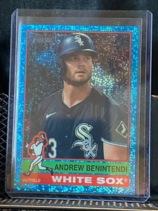 Andrew Benintendi 2025 Topps Heritage Chrome Light Blue Sparkle #77 White Sox - Picture 1 of 2