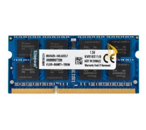 Kingston 8GB DDR3 1600mhz 2RX8 PC3-12800S 204pin SODIMM Laptop Memory RAM Intel" - Picture 1 of 6