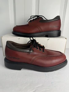RED WING 105 Moc-Toe Oxford Shoes Super Sole Size 8.5 D New W/ Box Vintage - Picture 1 of 17