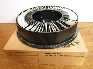 Vtg Keystone Rotary 80 Slide Tray 4 Kodak Carousel Slide Projector w/ 75 Slides! - Picture 1 of 12