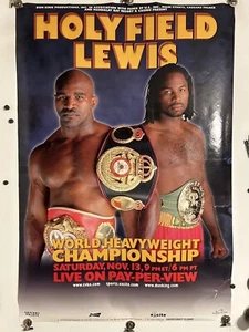 Holyfield vs Lewis 1999 Original World Heavyweight Championship Poster 27x40 - Bild 1 von 5