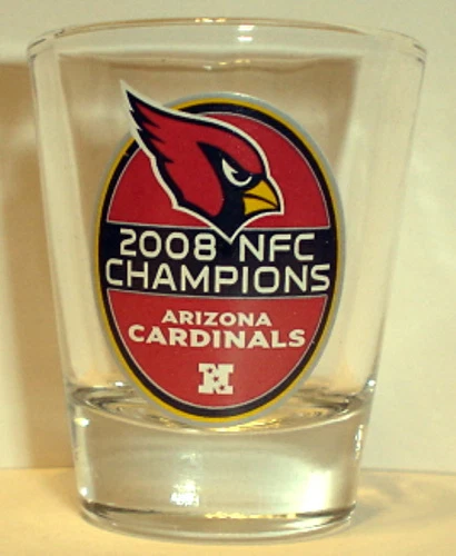 Arizona Cardinals 2008 NFC CHAMPS Shot VIDRIO  Foto 1 de 1