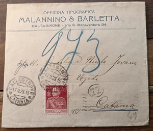 1915 CALTAGIRONE WERBEUMSCHLAG Malannino & Barletta - Nr. 49 - Bild 1 von 1