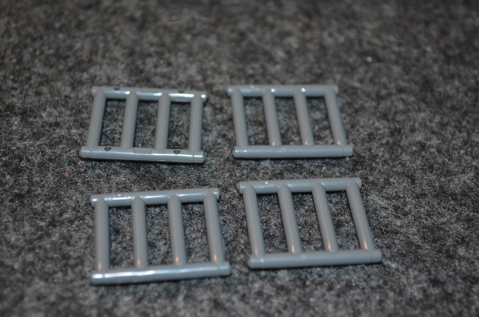 (4) Barra de ventana/ladrillos de valla gris oscuro 3,3 x 2,3 ~ Lego ~ NUEVO ~ Foto 1 de 1
