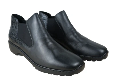 Rieker Damen Stiefeletten super bequeme Stiefeletten aus Leder Warmfutter
