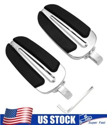 Reposapiés cromados pedales reposapiés para Harley Sportster 883 1000 1100 1200 1970-2020 Foto 1 de 4