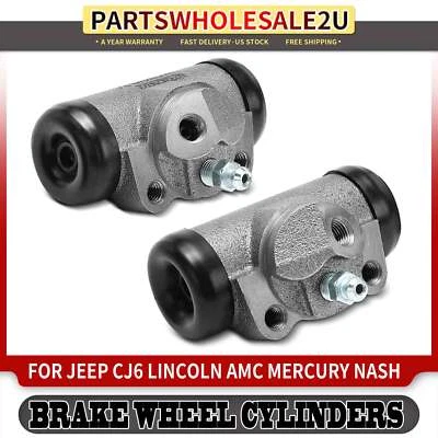 2x Cilindro de rueda de freno de tambor lateral trasero para Ford F-150 F-250 LTD Victoria Galaxie Foto 1 de 4