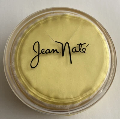Polvo de baño perfumado Jean Nate vintage con soplo 4 oz cubierta agrietada sin usar Foto 1 de 4
