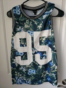 Art Class Tropical Sleeveless Mesh Jersey Size XL (16) - Picture 1 of 2
