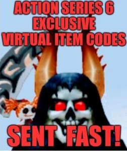 Roblox Action Series 6 Exclusive Virtual Item Code Messaged FAST - Picture 1 of 18