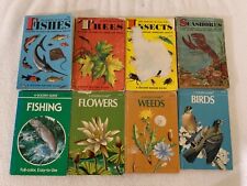 Lot of 8 Vintage Golden Nature Guides Trees, Birds, Fish, Insects, Seashores