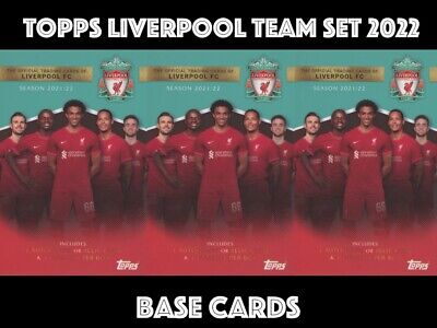 Topps Liverpool Team Set 2022 Base Cards • 1.08£