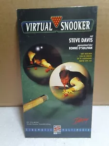 Virtual Snooker (1996) PC Booklet, English Game, NEW! CIB, RARE - RETRO! - Picture 1 of 10