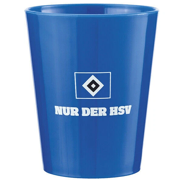 HSV Zahnputzbecher Hamburger SV Becher HSV Logo Nur der HSV blau weiß Fanartikel