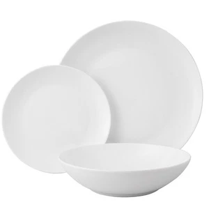 NEW Wilkie Brothers Coupe Royale White Dinner Set 18pce - Picture 1 of 2