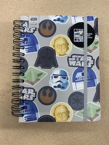 Star Wars Yoobi Spiral Journal 100 College linierte Blätter Stickerbögen Neu - Bild 1 von 5