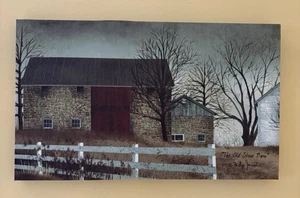 Billy Jacobs “The Old Stone Barn” Canvas Print. Barn Hanging Picture. 6”x10” - Picture 1 of 5