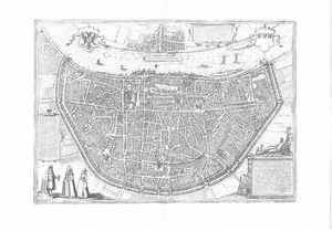 COLONIA AGRIPPINA  Vintage Antique Geographic Urban Map Art Print !!! - Picture 1 of 1