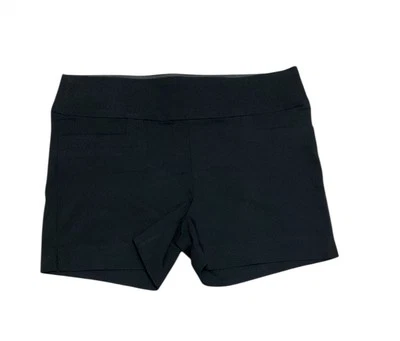 NWT Maurices Mid Rise Elastic Waist Pull-On Stretch Chino Career Black Shorts M - Image 1 of 4