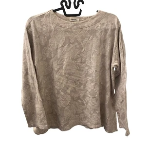 Issey Miyake Plantation Japan Flowers Boxy Fit Long Sleeve Shirt Size Medium - Picture 1 of 4