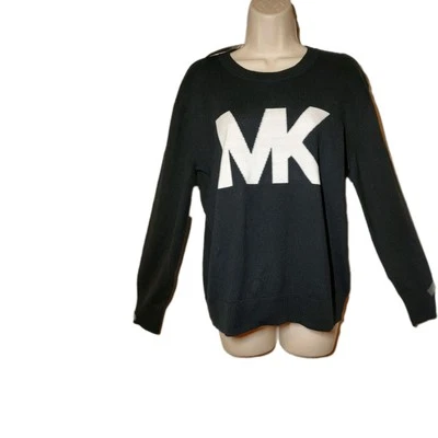 Novo com etiquetas - Suéter Michael Kors - Preto - Logotipo MK - Tamanho - Imagem 1 de 4