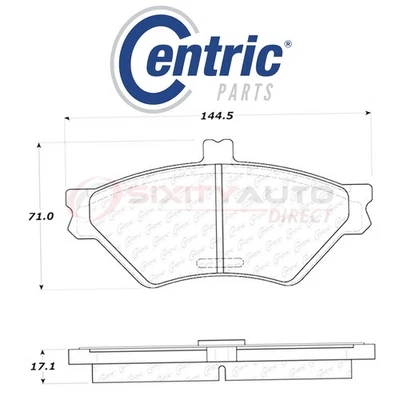 Centric C-TEK Metallic Disc Brake Pads for 1995-1997 Ford Crown Victoria ys — 第 1/4 张图片