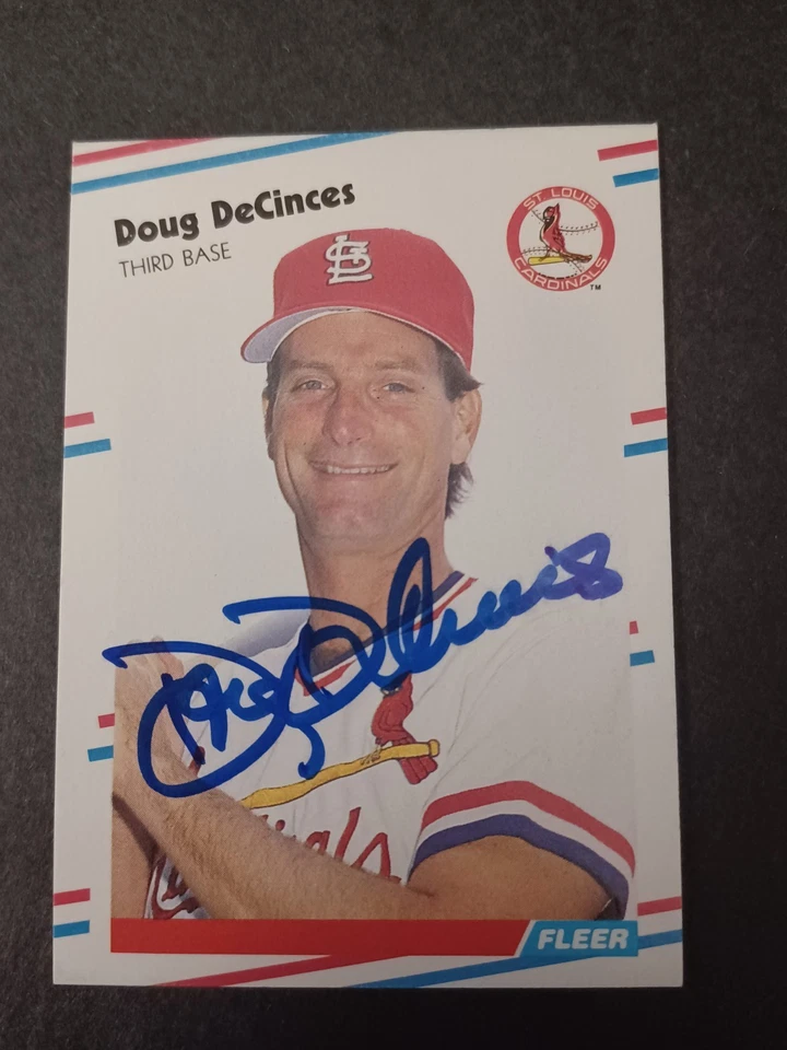 Doug DeCinces Signed 1988 Fleer - Cardinals - Autographed - A - Image 1 of 1