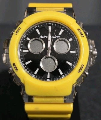 Мужские часы фристайл адреналин желтый с резиновым ремешком 3 ATM цифровой кварц - Изображение 1 из 4