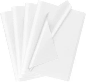 60 Hojas Papel Pañuelo Blanco para Embalaje Bolsas Regalo Decoración Blanco - Imagen 1 de 6