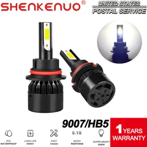 LED Headlight Kit 9007 HB5 6000K White Hi&Lo Beam Bulb for FORD Ranger 1990-2011 - Picture 1 of 10