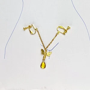 Lippenclip Biene Crystal Gold Klitorisclip Erotik Schmuck Intim Sex - Bild 1 von 3