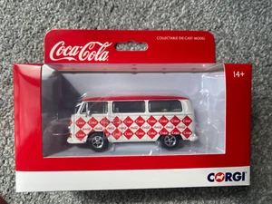 CORGI CLASSICS CC02745 1:43 O GAUGE COCA-COLA VOLKSWAGEN BAY WINDOW CAMPER VAN - Picture 1 of 8
