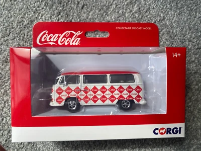 CORGI CLASSICS CC02745 1:43 O GAUGE COCA-COLA VOLKSWAGEN BAY WINDOW CAMPER VAN - Image 1 of 4