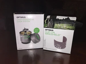 NEW! Optimus Crux Weekend HE Cook System with Windshield & Canister Stand - Picture 1 of 12