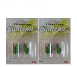 ENVOI SOUS SUIVI -  EUNICELL lot de  4 Piles CR2 Lithium 3V 800mAh CR15270 - Photo 1/1