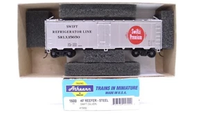 Athearn HO SRLX15650 Swift 40' Refrigerator Reefer Line Train Car 1600 READ - Picture 1 of 17