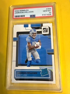 DA95099 2022 Donruss #308 Jameson Williams RR RC PSA 10 - Picture 1 of 2
