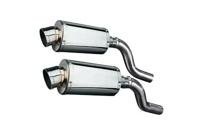 Silenciadores ovais deslizantes de aço inoxidável Delkevic 9" Kawasaki Ninja 1000 - 11-20 escape - Imagem 1 de 3