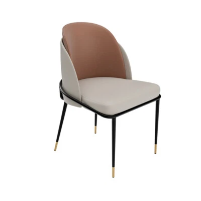 2x Sillas de Comedor Silla de Cocina Tapizada Cuero Acento Invitado Sillas Laterales Suave Foto 1 de 4