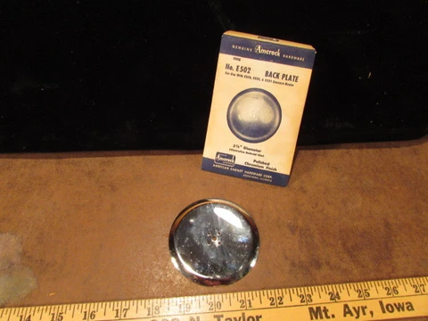 1 NOS VINTAGE AMEROCK HARDWARE A-502 cabinet BACK Plates contemporary Chrome Cover