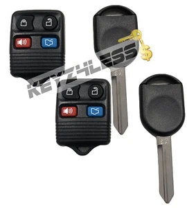 2Remote 4 Button & Ford H92 / H84 PT SA Transponder Key Chip 4D63 - Picture 1 of 4