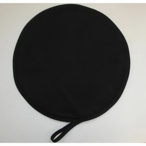Aga Range Hob Hat Hotplate Lid Mat Cover Loop Cook Plain Solid Black Kitchen Pad - Picture 1 of 2