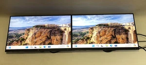 2 X HP 23.8" E24 G4 IPS FHD Monitor HDMI,DP,VGA Port with Brand new Dual Stand . - Picture 1 of 6
