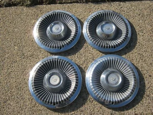 Factory original 1968 Mercury Comet 14 inch hubcaps wheel covers - Picture 1 of 24