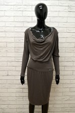 Vestito LIU JO Donna Taglia Size L Abito Tubino Dress Woman Manica Lunga Slim