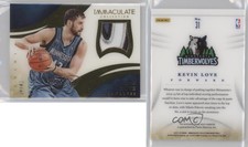 2013-14 Panini Immaculate Jersey Number Variation /42 Kevin Love #31 Patch