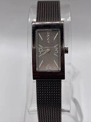 DKNY Women's Quartz Watch Mesh Metal Band Brown NY-3808 New Battery - Image 1 of 4