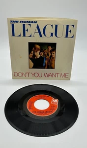 The Human League- Don't You Want Me 45 RPM Record LP with Picture Sleeve - Picture 1 of 2